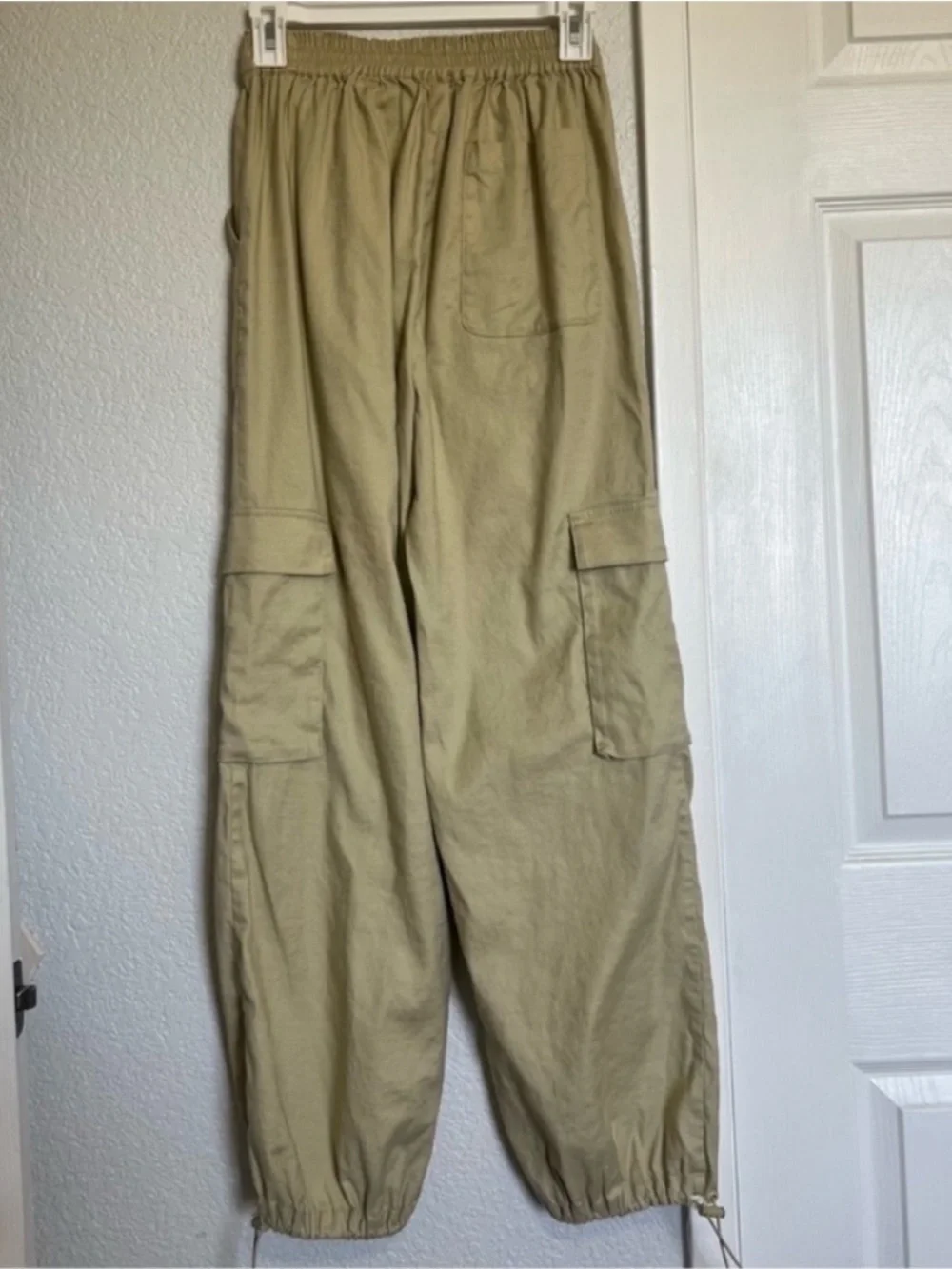 Rails Ollie Linen Blend Cargo Pants Ochre Beige Drawstring Utility Pant